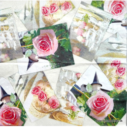Servítka - Svadobná a ruže