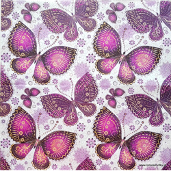 Servítka - Motýle fialové