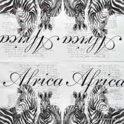 Servítka - Zebra - Afrika