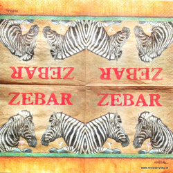 Servítka - Zebra - malá