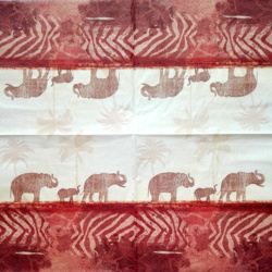 Servítka - Afrika - Slony