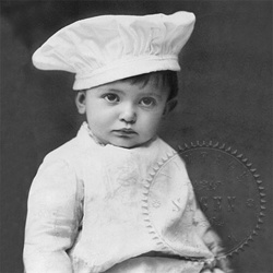 Servítka - Sagen - Vintage malý kuchárik