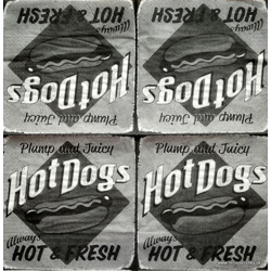 Servítka - Vintage - Hot Dogs