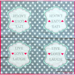 Servítka - Live, love, laugh