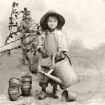 Servítka - Sagen - Vintage záhradníčka