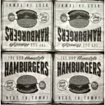 Servítka - Vintage - Hamburgers